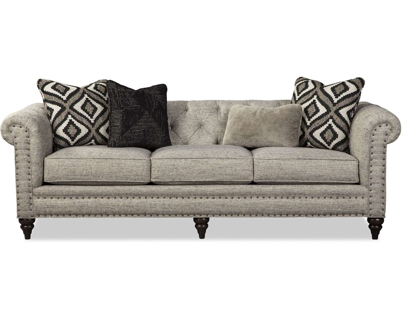Chesterfield 88" or 99" Stationary Sofa (Performance fabrics) 743154 - Shown as the 99" Sofa