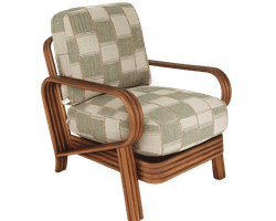 Remo Rattan Accent Chair Tan (+28 finishes +69 fabrics)