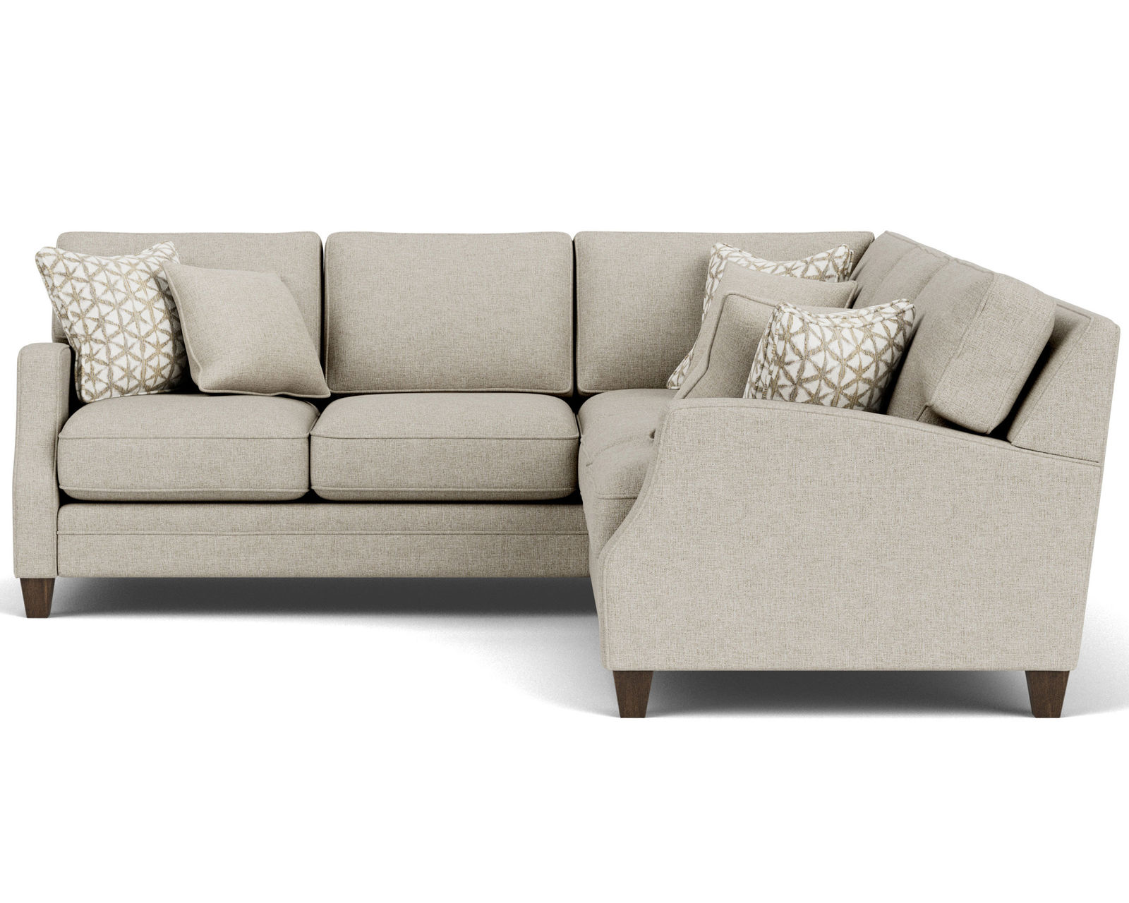 Lennox 7564 Sectional (100+ fabrics) - Sectional Layout I: Lifetime Warranty on internal structures