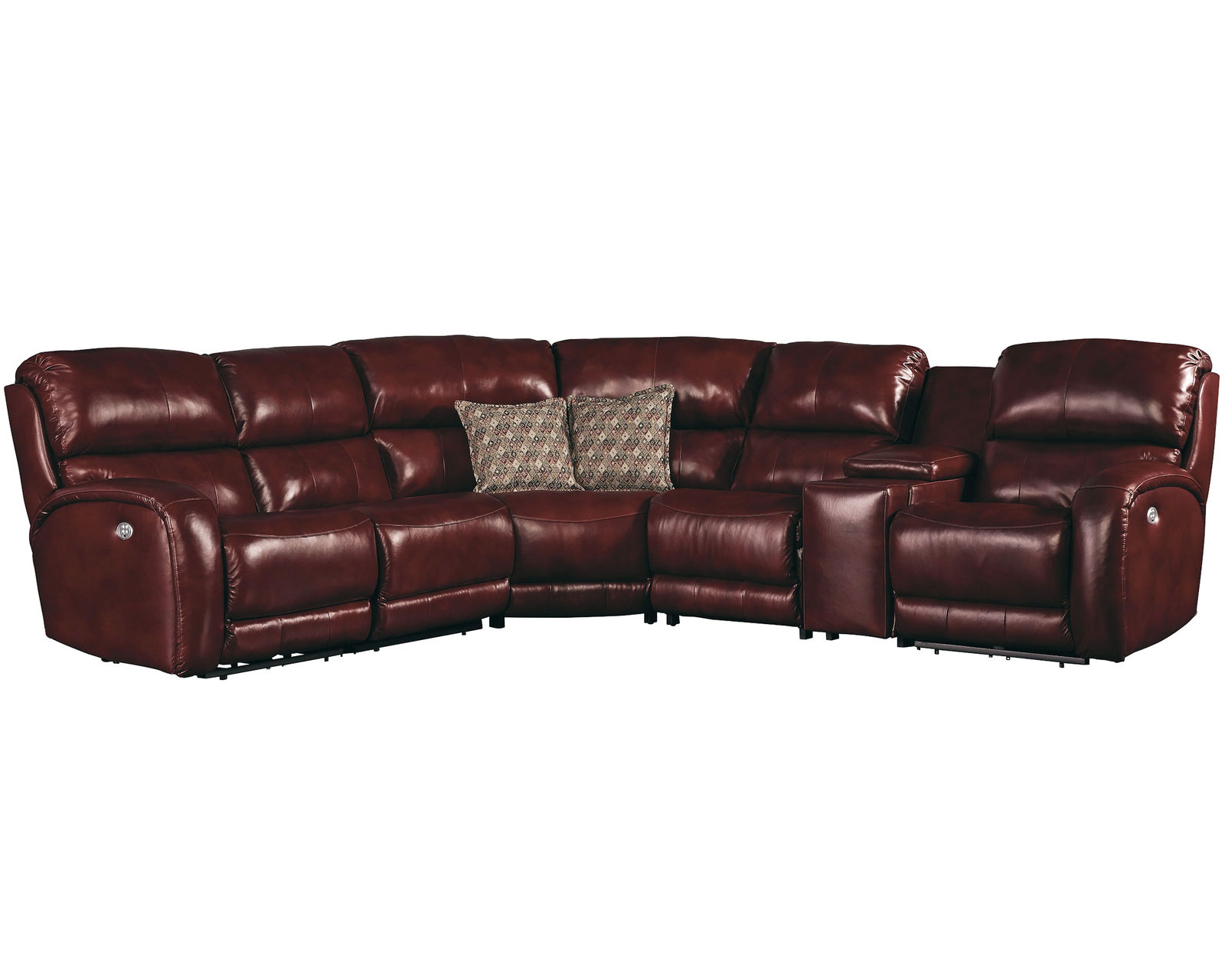 Fandango Reclining Sectional (+150 fabrics and leathers) - Sectional Layout B:  Available in fabric or leather