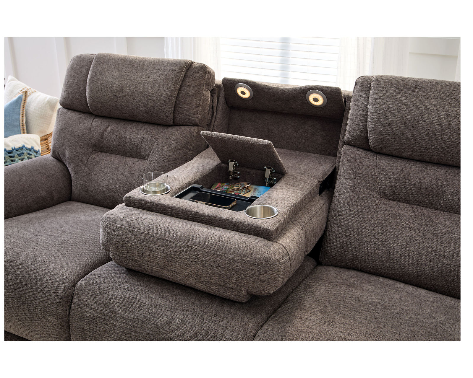 Zofa 1080 Power Sleep Sofa with Zero Gravity, Power Headrests, Lumbar Heat and Massage (3 colors) in stock