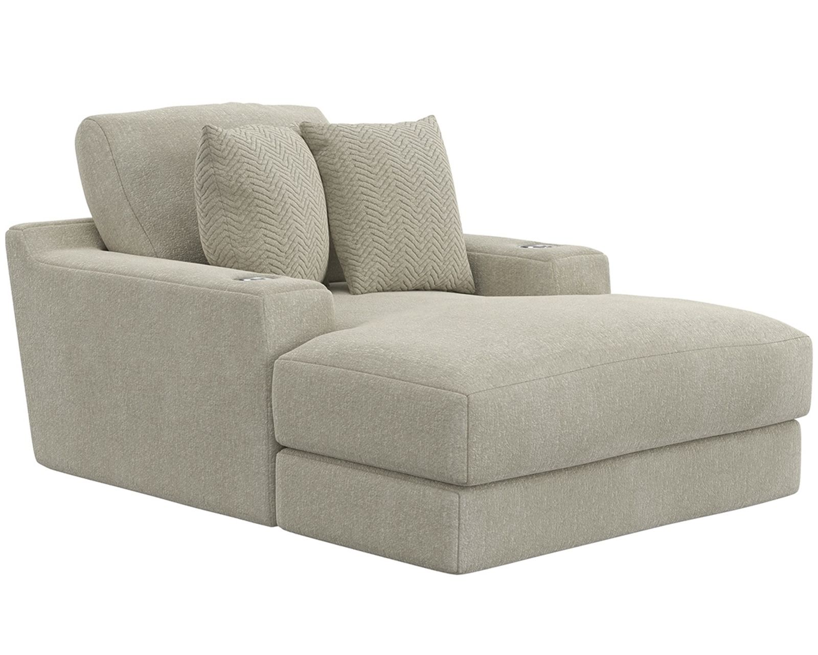 Cozy 51" Extra Wide Chaise (includes pillows) 2 Colors