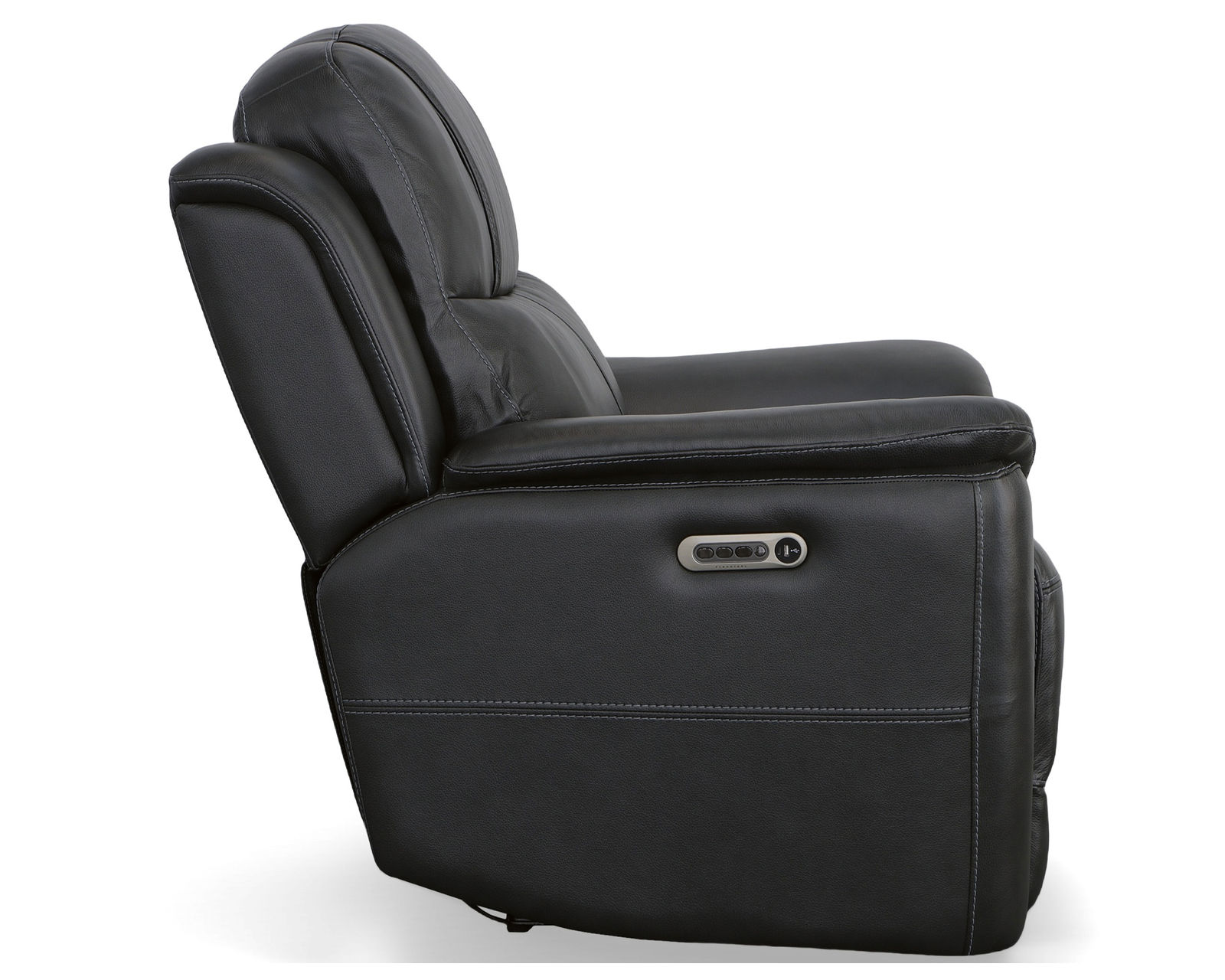 Crew Power Recliner with Power Headrest & Lumbar (Black leather) in stock - Crew Power Recliner with Power Headrest & Lumbar