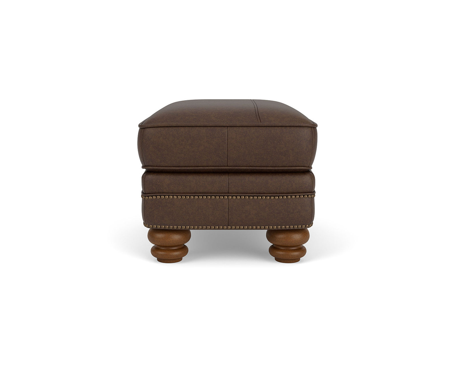 Bay Bridge 3790 Nailhead Sofa (+50 leathers) 85" - Bay Bridge Leather Nailhead Ottoman