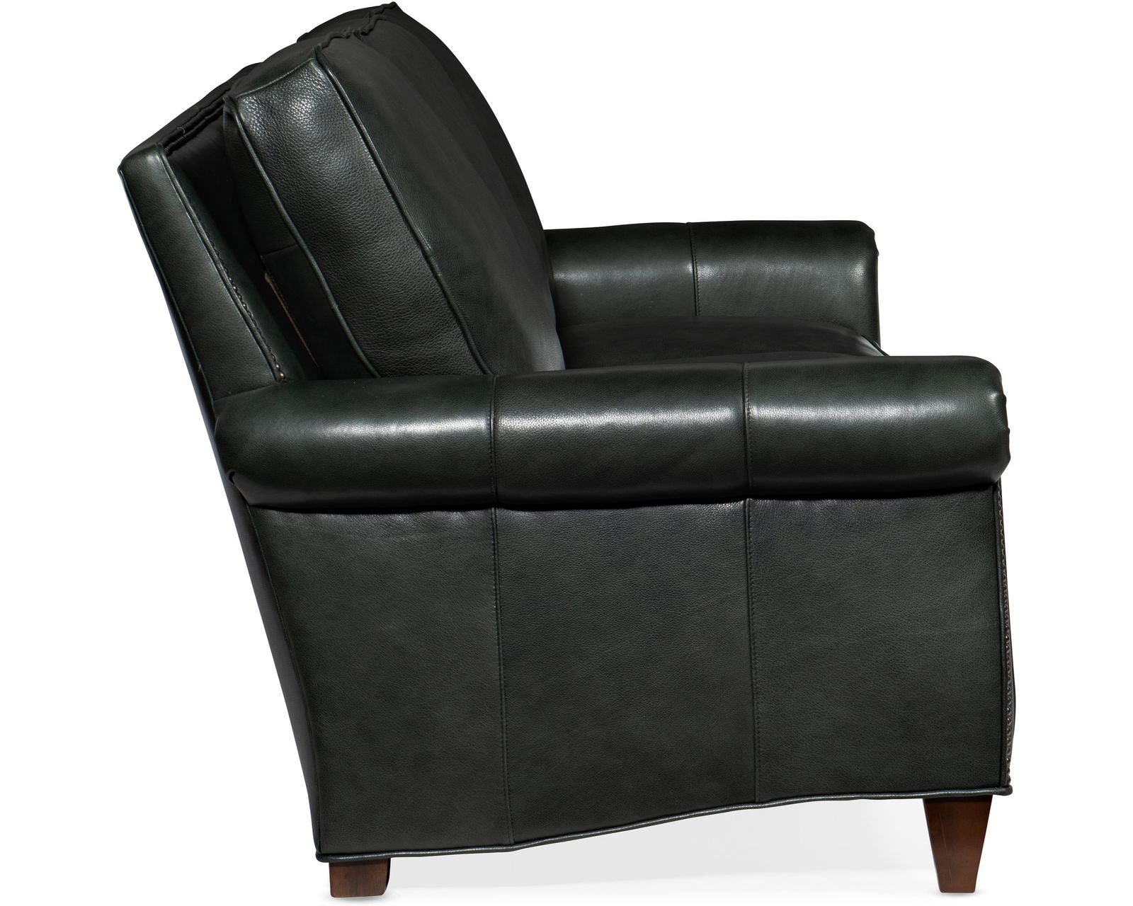 Bradington Young Reddish 579 Chair (12 leathers) 8-Way Hand Tie - Reddish Stationary Loveseat 8-Way Hand Tie