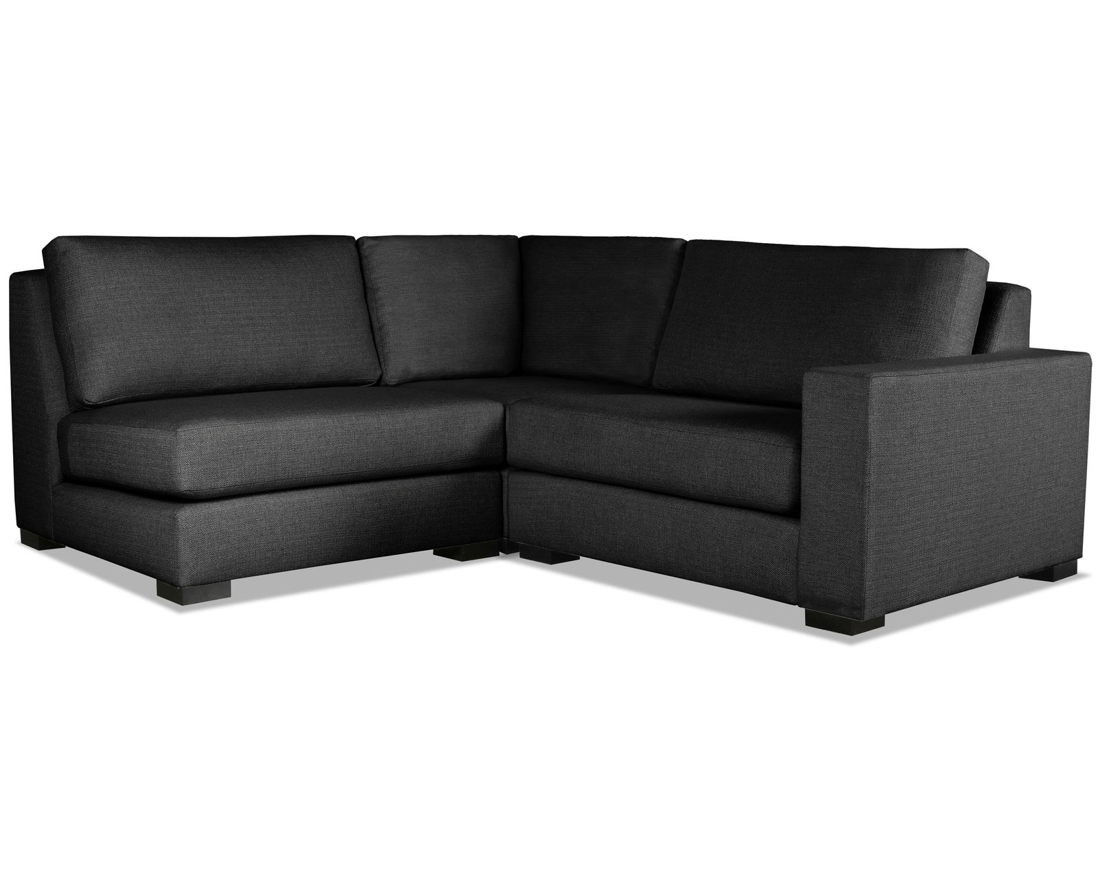Veranda 3 Pieces Modular Sectional w/ Left Open End (3 Colors Available) - Veranda 3 Pieces Modular Sectional w/ Left Open End in Charcoal