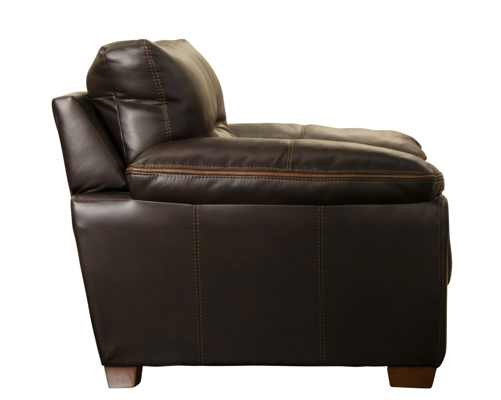 Hudson 97" Faux Leather Sofa (Includes Pillows) - 2 Colors