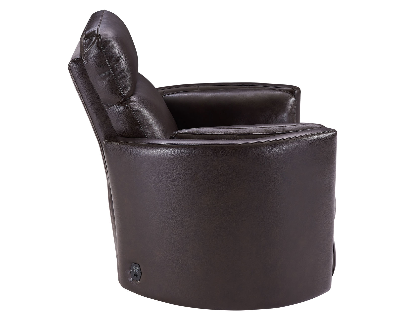 Radius FreeMotion Cordless Power Swivel Glider Recliner (Battery Operated) in Burgundy Leather (In stock - Fast shipping) - 100% Top Grain Leather Everywhere Your Body Touches