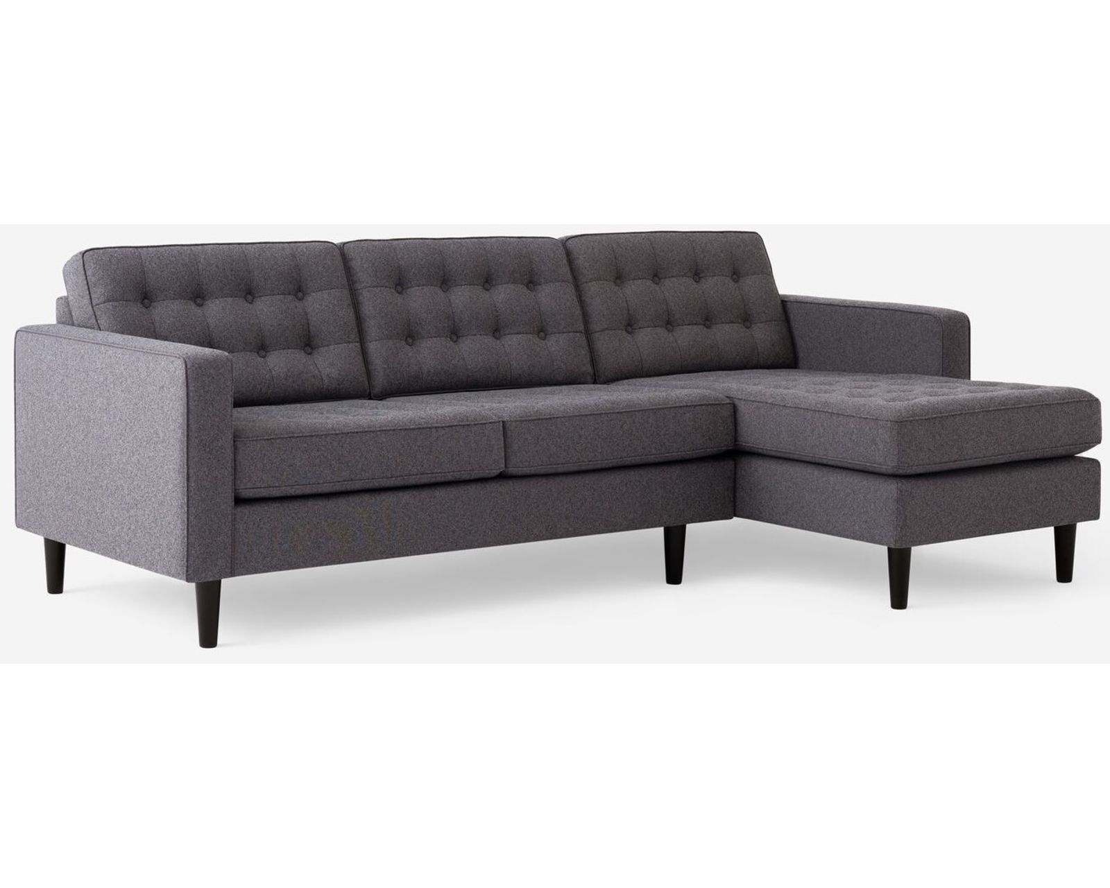 Reverie 77157 Sectional (92"wide - reversible) +50 fabrics - Layout A: Two Piece Chaise Sectional 96" x 56"