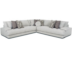 Jade 831 Three Piece Sectional with USB Charging Ports (Cloud Like Comfort)