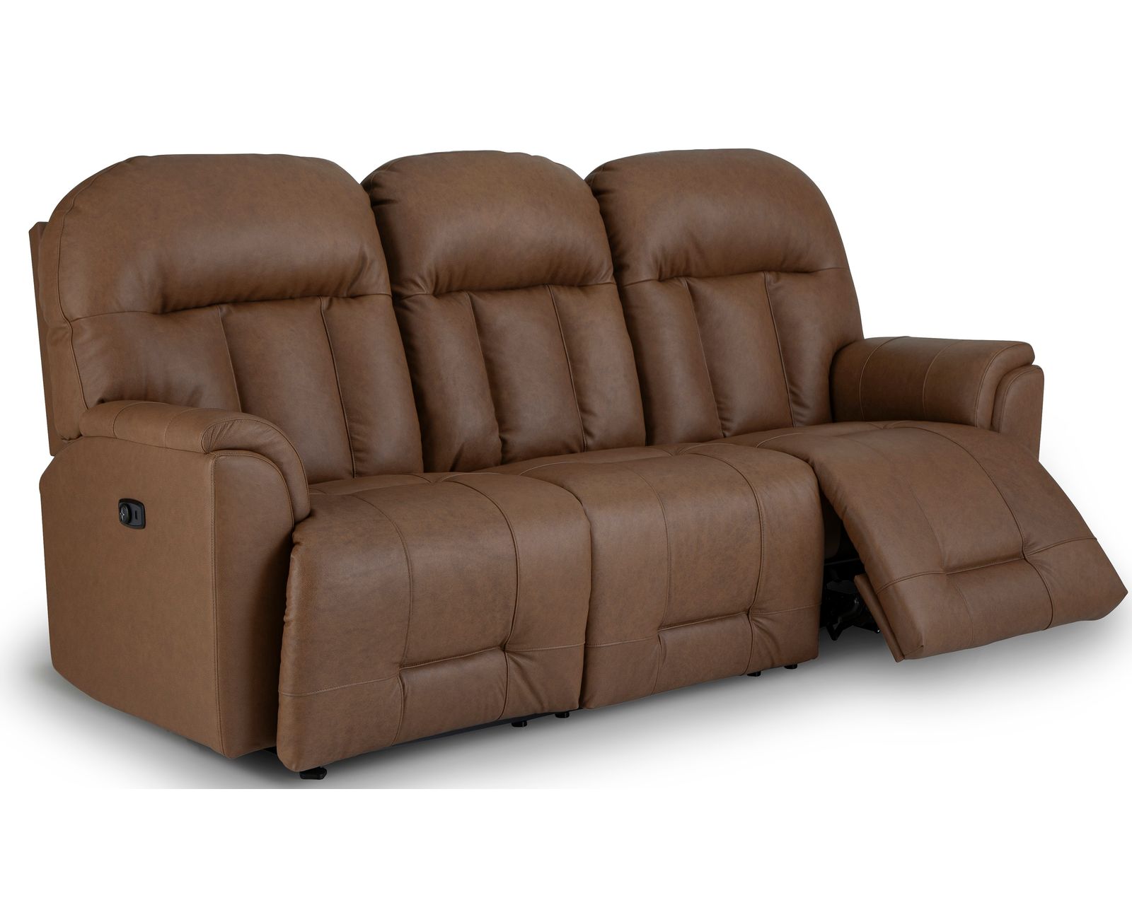 Suitably 88" Double Reclining Leather Sofa (+46 leathers) - Suitably Double Reclining Leather Sofa