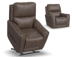 Carter Fabric Power Lift Recliner with Power Headrest, Lumbar, Heat & Massage (Zero Gravity) - in stock
