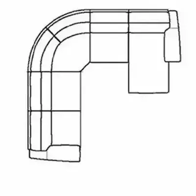Layout J: Five Piece Reclining Sectional (1 recliner) 116" x 116" x 64"