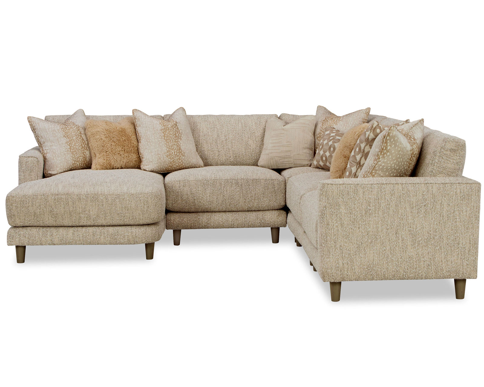 Chicago 7352 Modular Sectional (+100 performance fabrics) - Layout L: Five Piece Sectional 115" x 115"