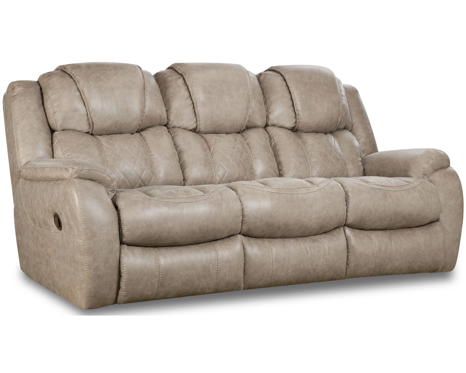 Rayna 88" Double Reclining Sofa Tan (In stock)