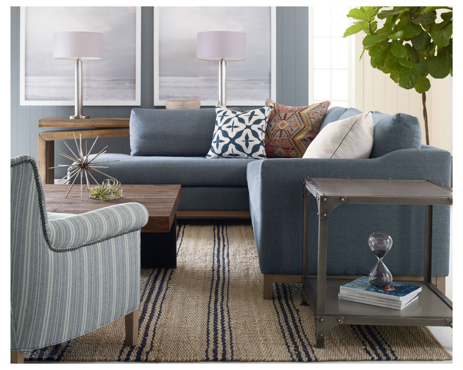 Ryan Stationary Sectional (+75 fabrics) - Sectional Layout A