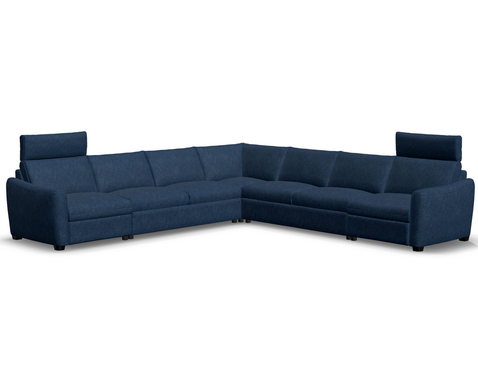 Charli 77743 Power Reclining Sectional (+50 fabrics) - Layout P: Five Piece Reclining Sectional (2 recliners) 152" x 152"