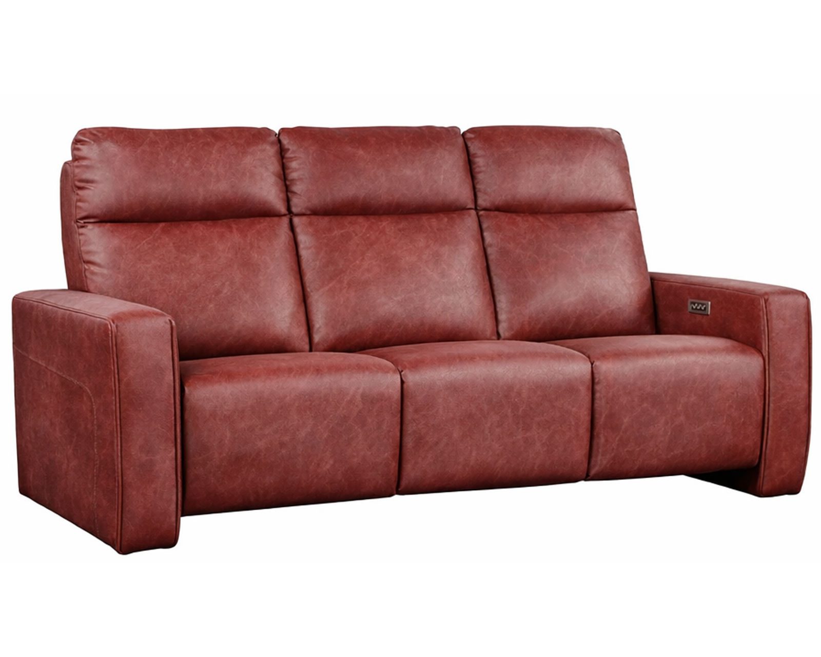 Faith Dual Power Reclining Sofa — Available in Standard & Wide Cushions, 140+ Leather Options, and 79", 83", or 111" Widths - Faith 83" Power Headrest Power Reclining Sofa (3 cushions)