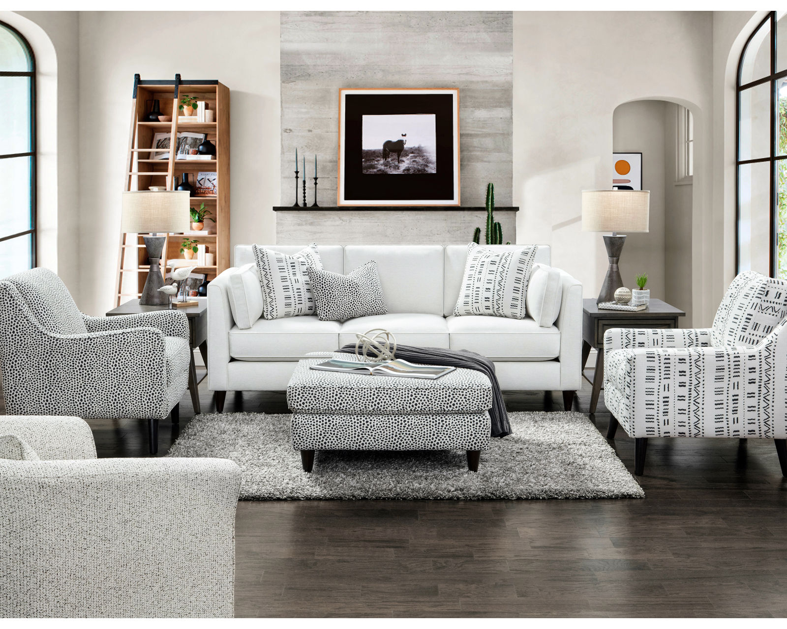 Winston Salt 87" Sofa 17-00 (Performance fabric) - Entire room available and on Sale!
