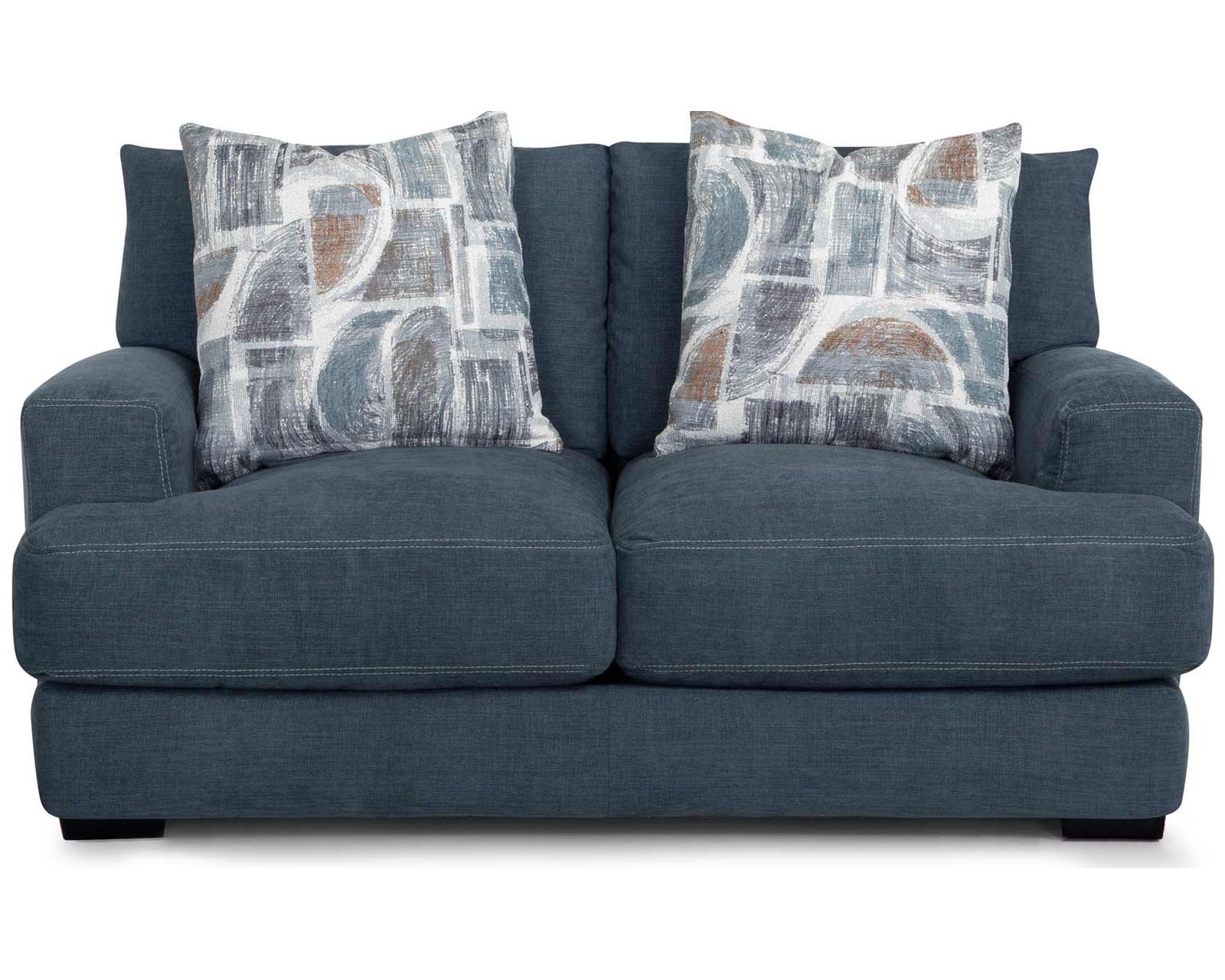 Camden 87" Casual Modern Sofa (Relaxed Modern Style. Deep Comfort) - 	Camden 67" Loveseat