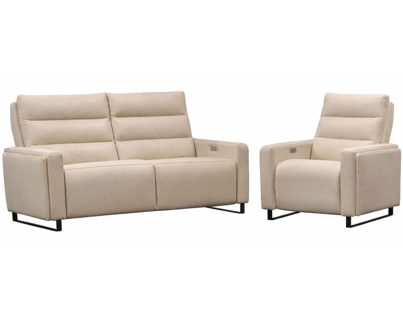 Flavie Dual Power Reclining Sofa — Available in Standard & Wide Cushions, 140+ Leather Options, and 80", 83", or 112" Widths - Where Quality Materials Meet Everyday Value
