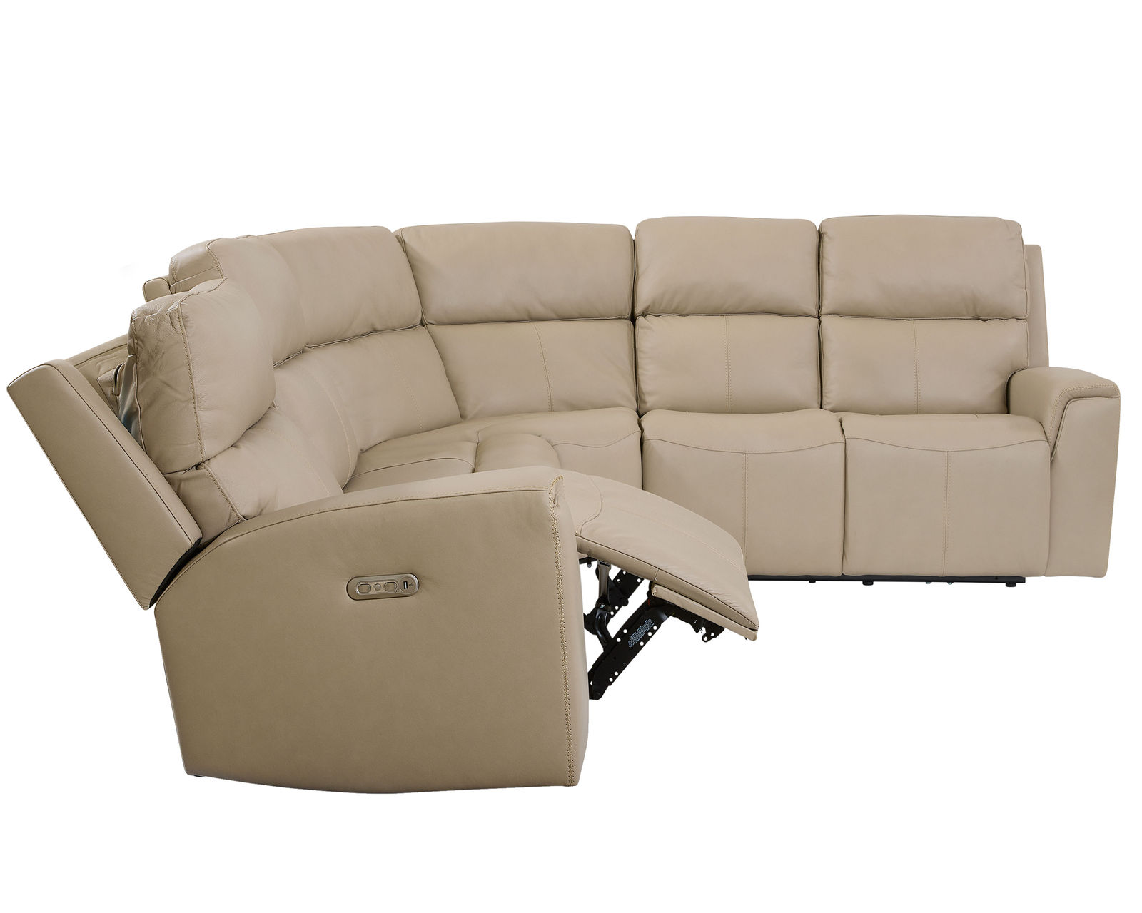 Jarvis Leather Power Reclining Sectional with Power Headrest (009-70) ZERO GRAVITY - In stock