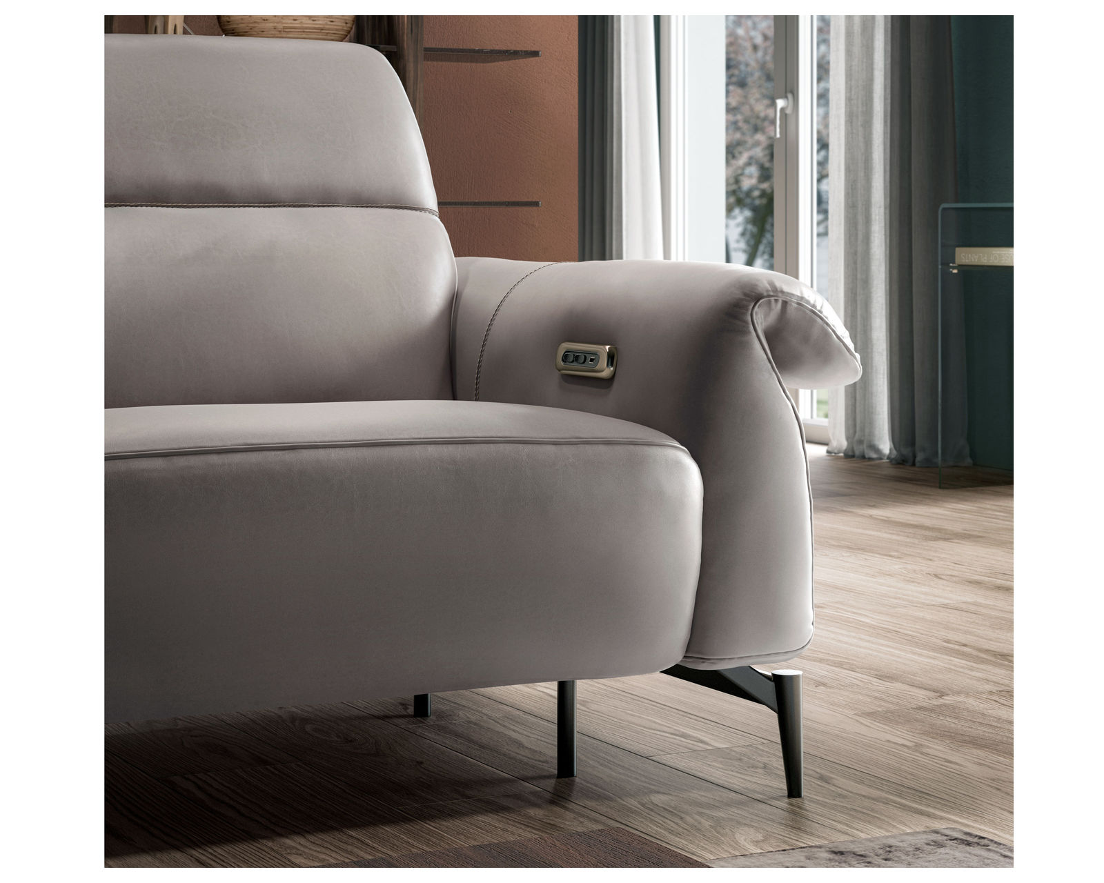 Leggiadro C143 Power Reclining Sofa (81" or 93") +50 leathers