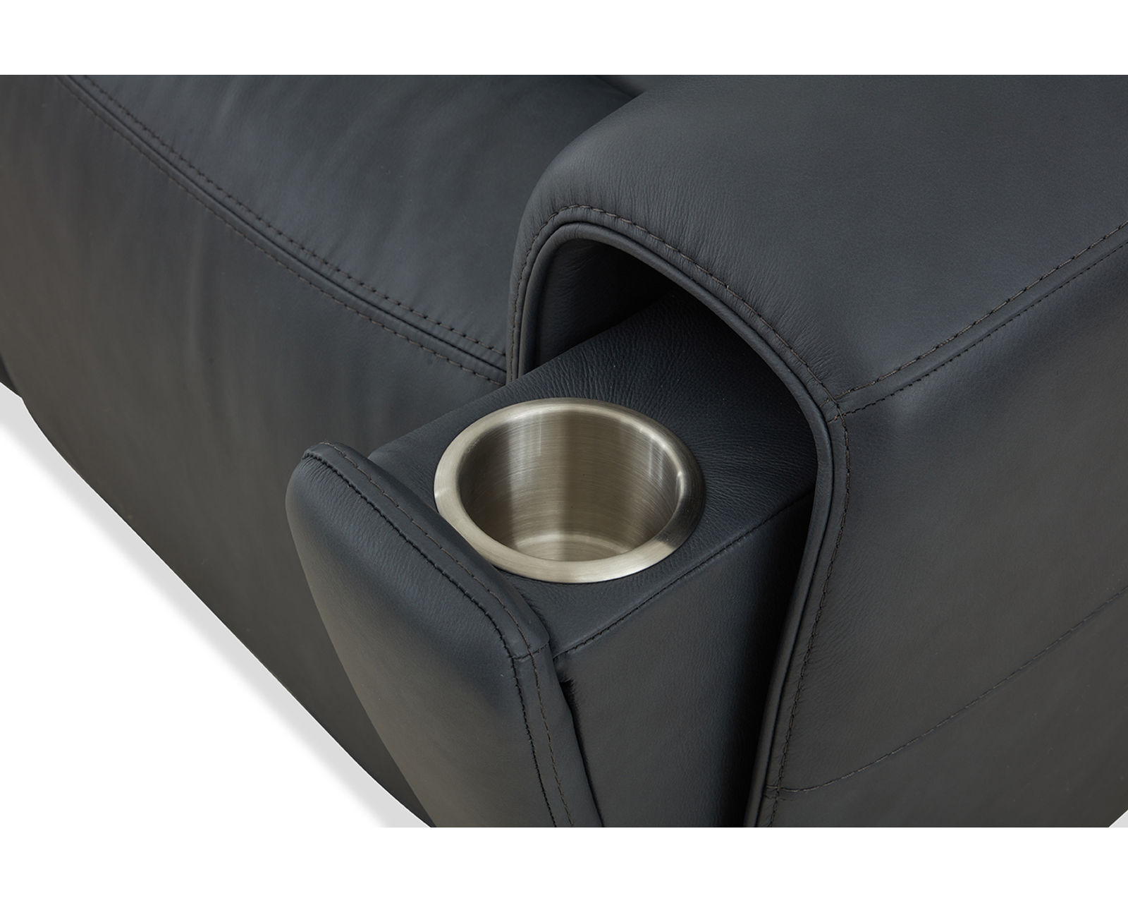 Warren 1848 Zero Gravity Triple Power Reclining Console Loveseat 77" (two colors) - Pop Out Metal Cupholders Located in the Arms