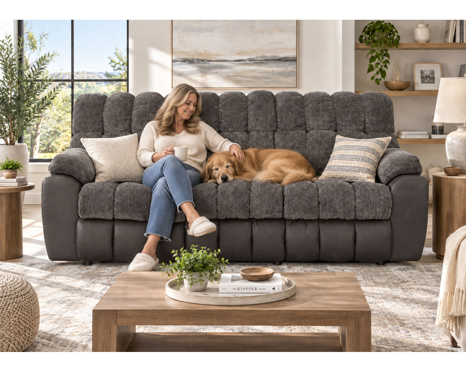 Westwood 88.5" Reclining Sofa with Drop-Down Table, Reading Lights, Cupholders & Storage Drawer (Movie-Night Comfort. Entertainment Built Right In) - Westwood — Everything You Need to Stay In.