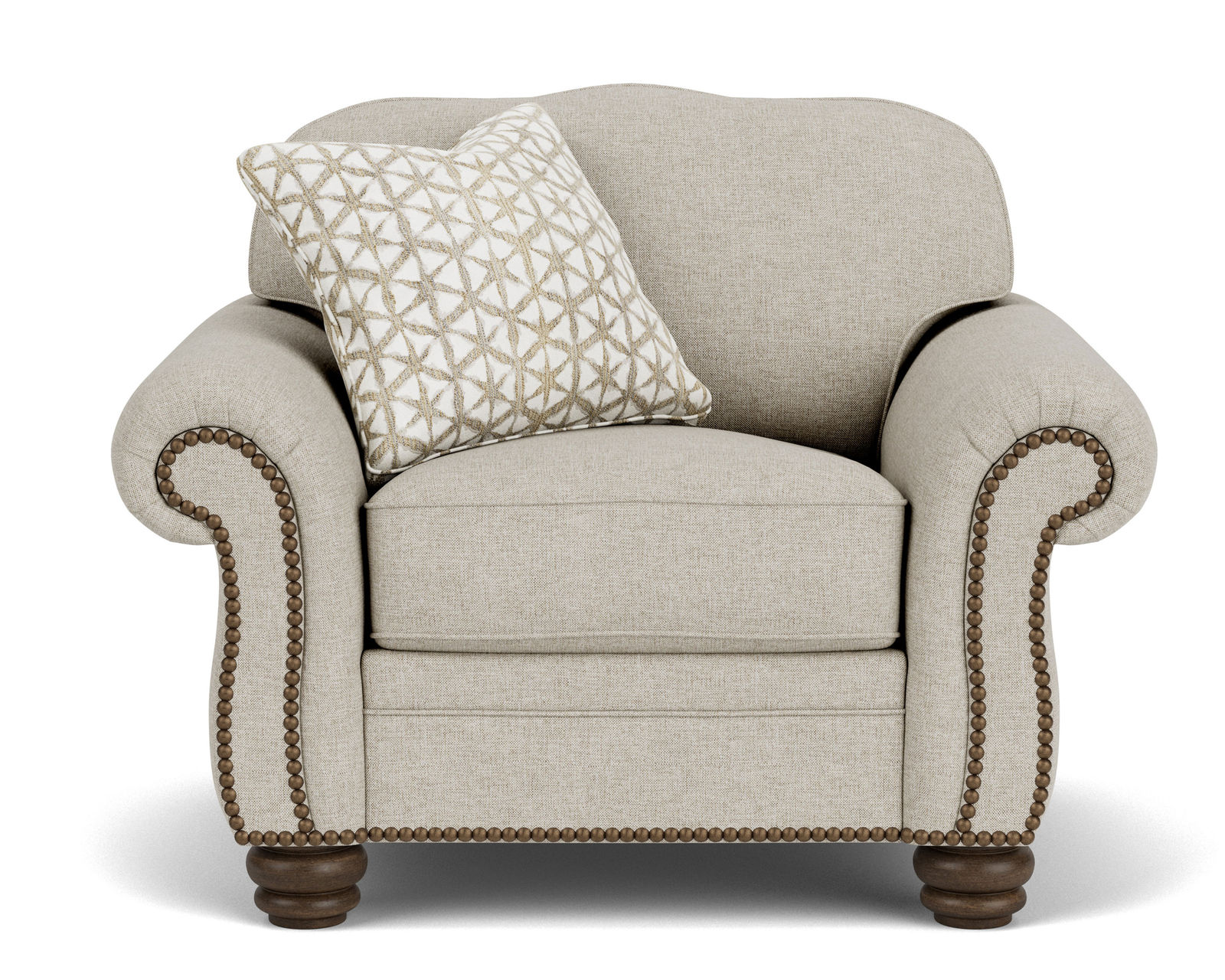 Bexley 8648 Nailhead Sofa (+100 fabrics) 91" - Bexley Nailhead Chair