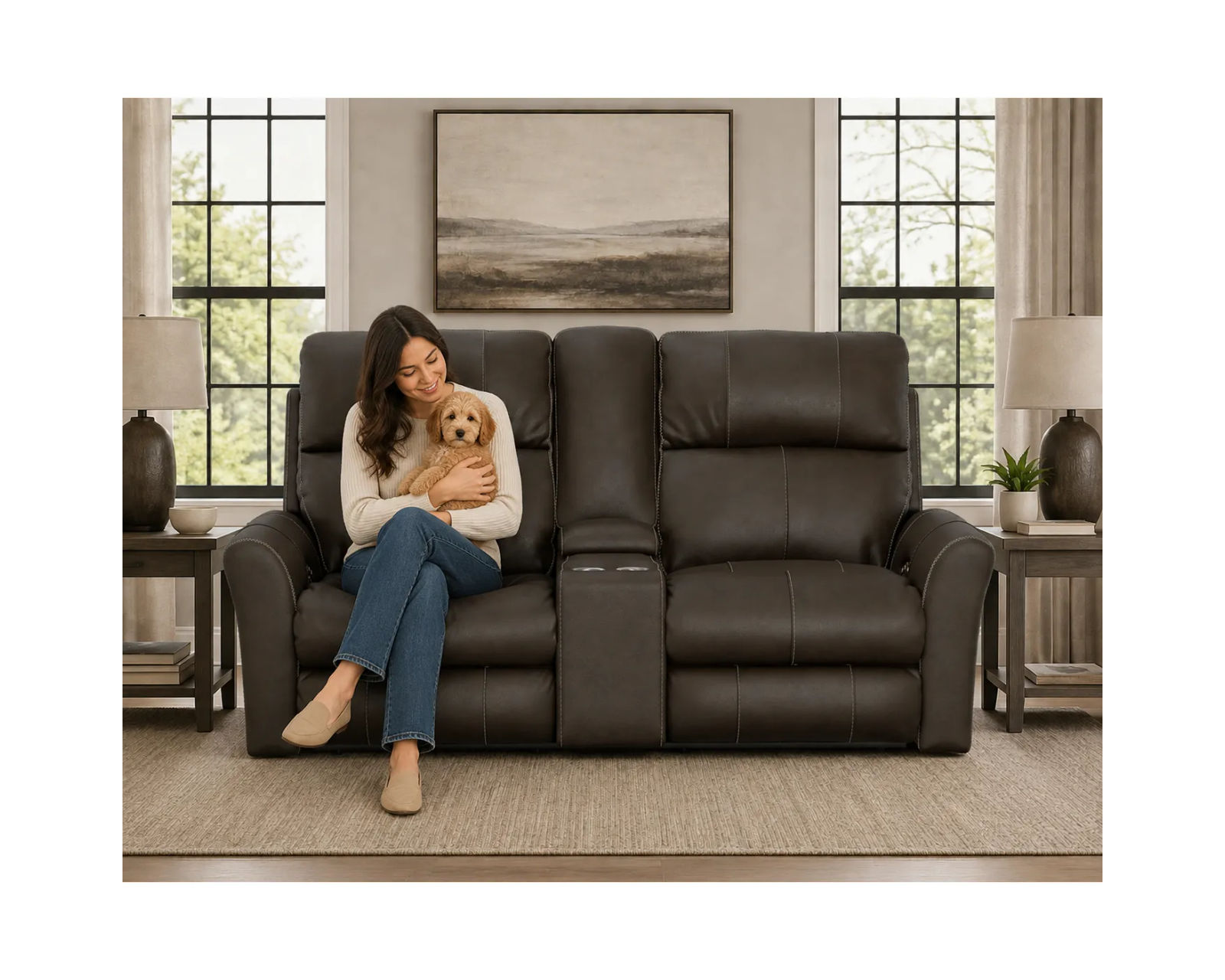 Fredda 82" Power Headrest Power Reclining Leather Sofa Lay-Flat Relaxation, Zero Gravity Comfort & Premium Italian Leather - two colors - Sit Back. Stretch Out. Stay Awhile.