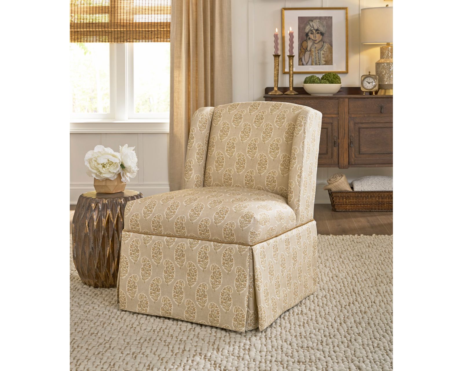 Erin & Ben™ Clarabelle Armless Accent Chair (+50 exclusive fabrics) - Where Timeless Design Meets Modern Living.