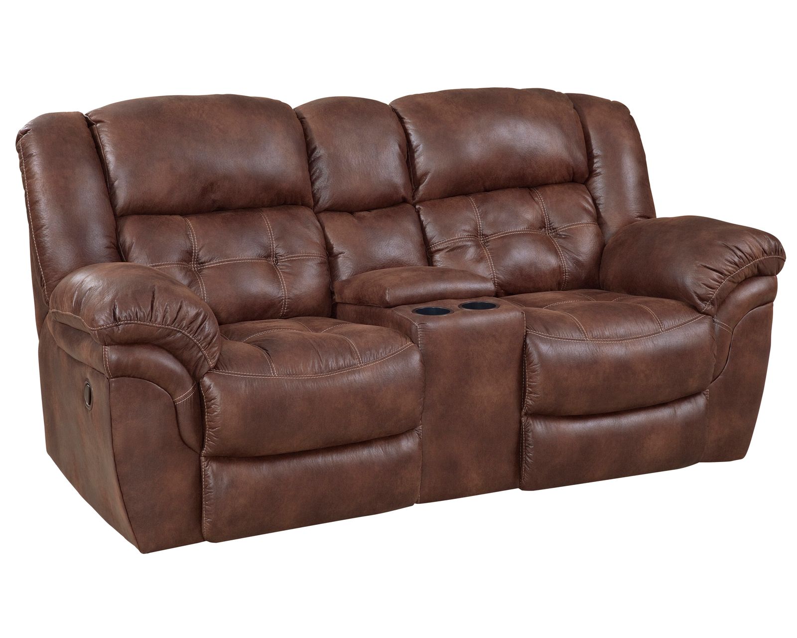 Haven 81" Reclining Console Loveseat Espress (In stock)