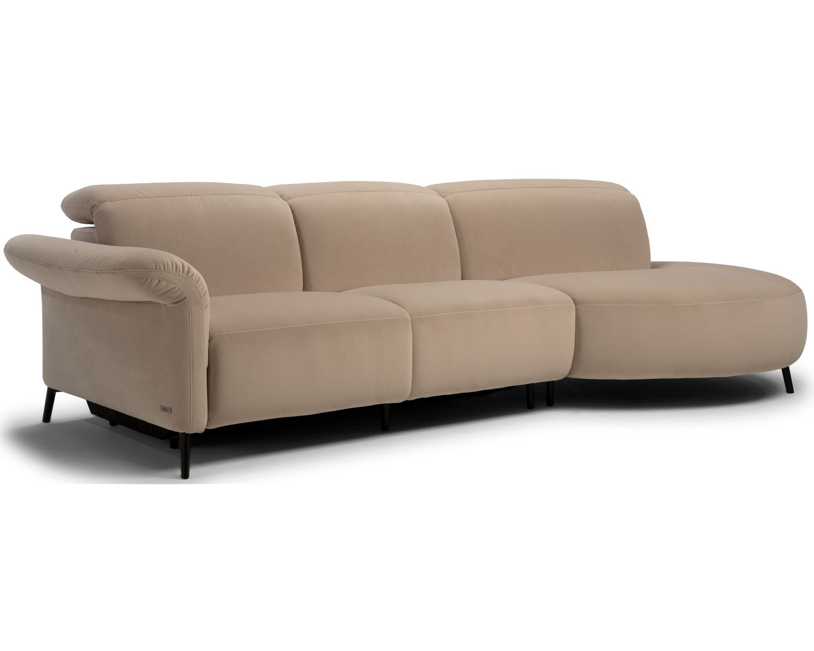 Venezia C300 Sectional (+40 fabrics) - Layout D: Three Piece Sectional 52" x 127"