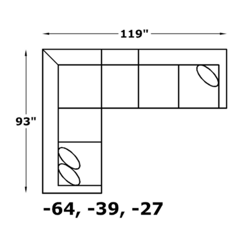 Layout H: 93" x 119"
