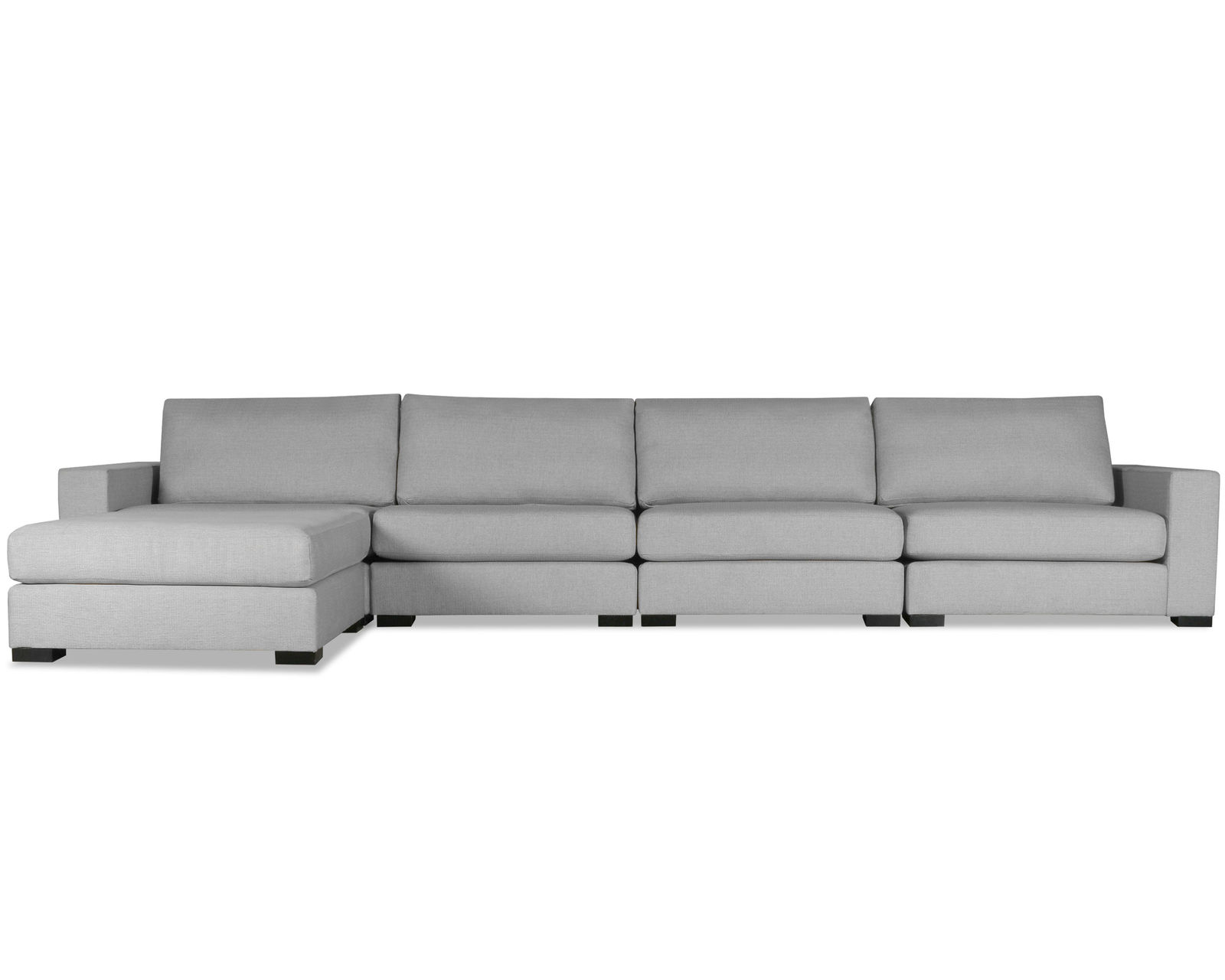 Veranda 5 Pieces Modular Sectional w/ Chaise Left or Right (3 Colors Available) - Veranda 5 Pieces Modular Sectional w/ Chaise Left or Right  in Grey