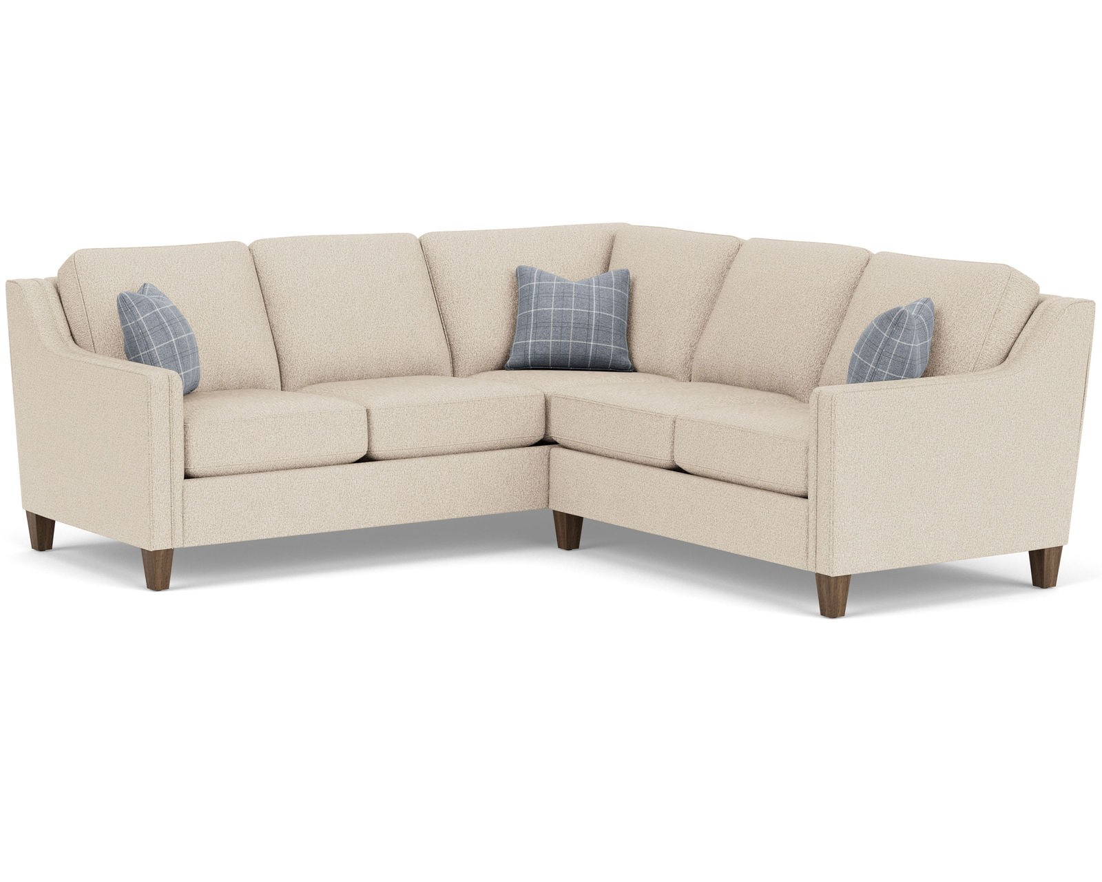 Finley 5010 Sectional (+100 fabrics) - Sectional Layout I: Features the Flexsteel Blue Steel Seat Spring never needs replacing