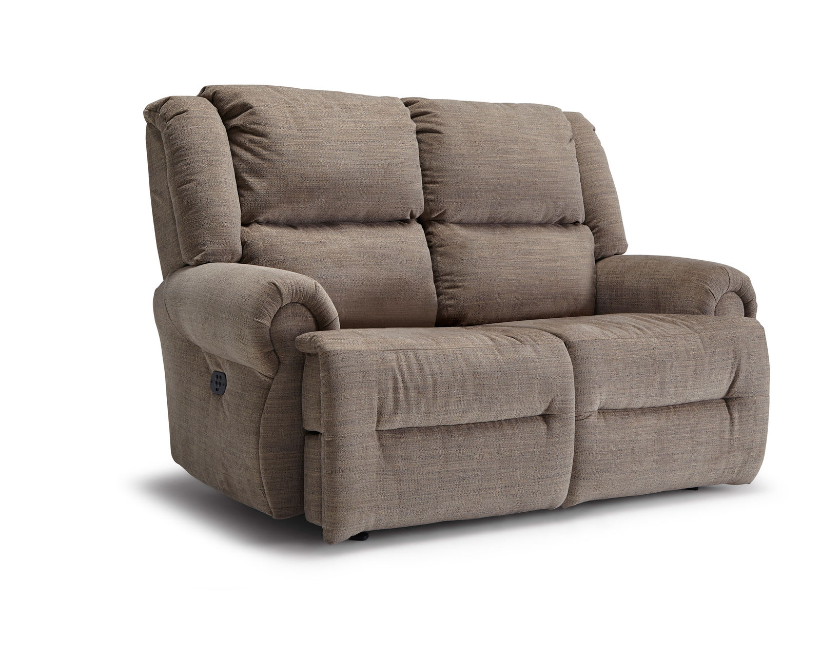 Genet Double Reclining Sofa w/ Dropdown Table (+100 fabrics) 85" - Genet Double Reclining Loveseat