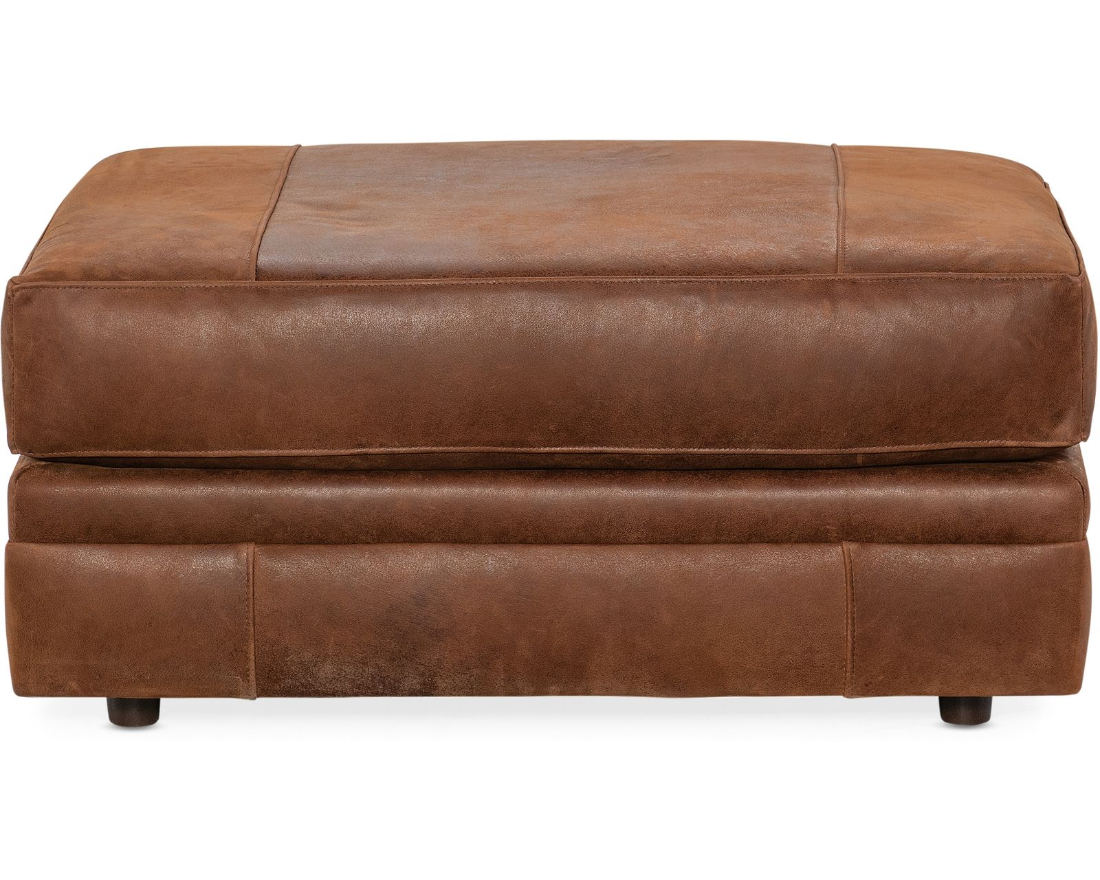 Bradington Young Crew 742 Sofa (12 leathers) 8-Way Hand Tie - Crew 27" x 36" Ottoman