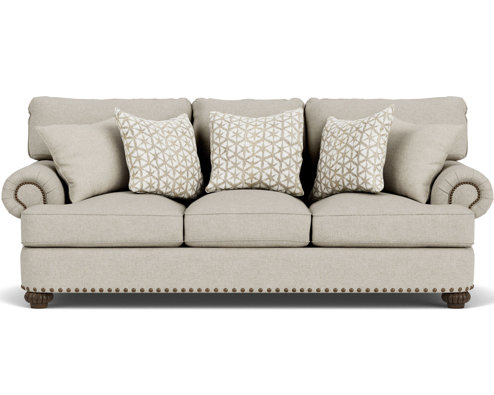 Patterson 7321 Sofa (+100 fabrics) 96" - Patterson Sofa with Nailhead Trim Available