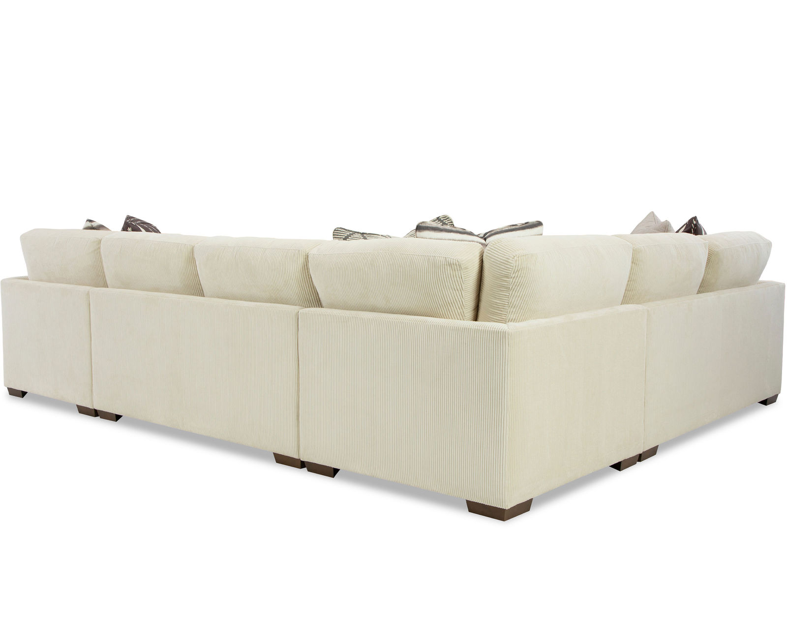 Omaha 7839 Stationary Sectional (Performance fabrics) - Heavily padded arms and back