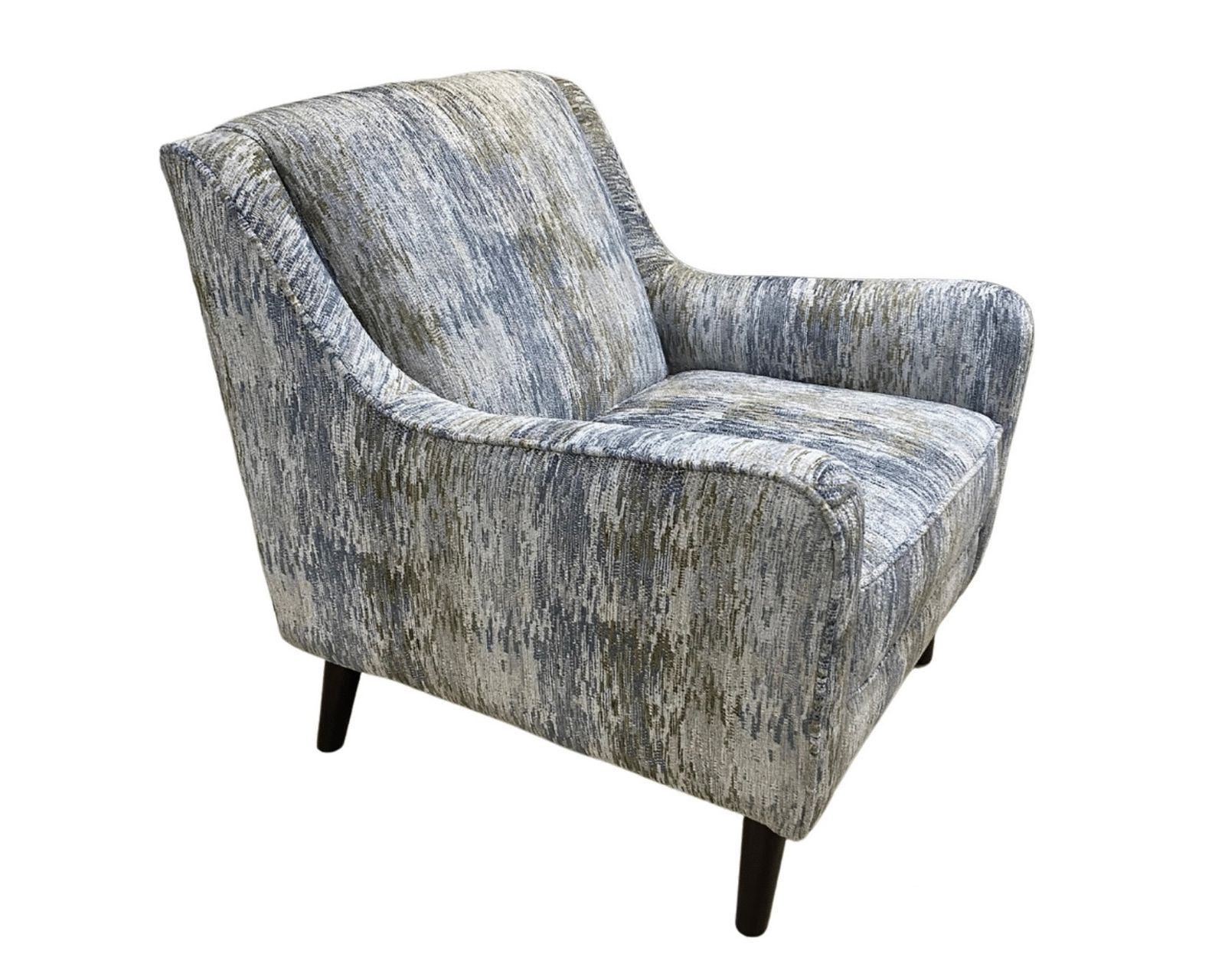 Elise Ink Three Piece Sectional  - 106" x 106" (includes pillows) - Karoo Mystic Accent Chair