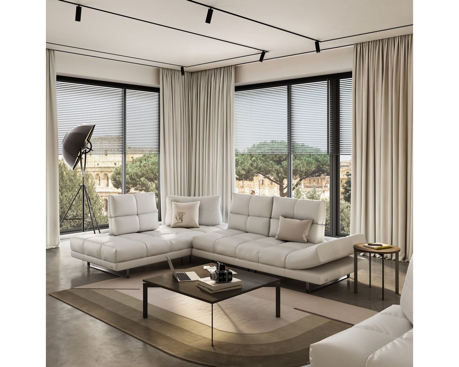 Roma X257 Sectional - adjustable seat depth (+50 leathers)