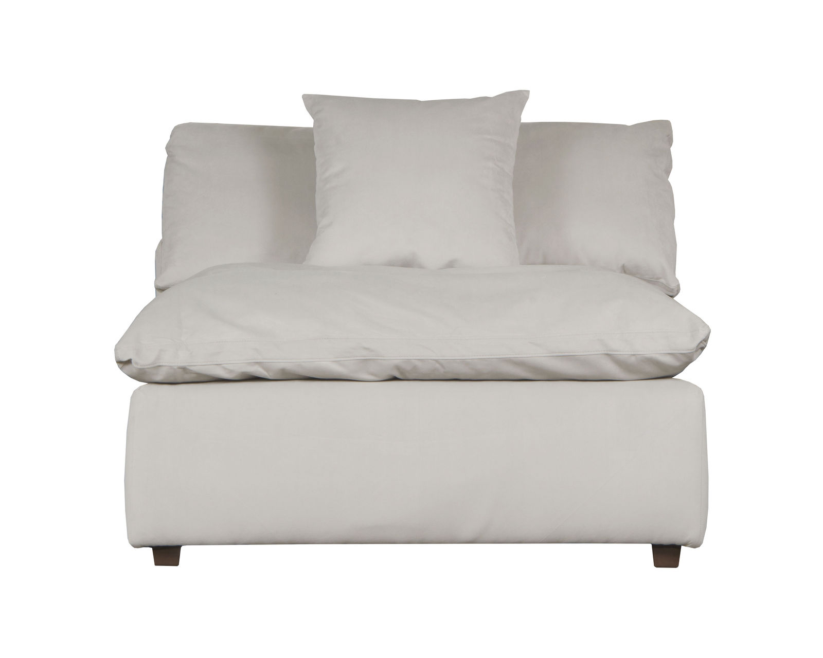 Posh Modular Sectional ( high performance fabric) includes pillows - 2 colors - Posh Armless Chair