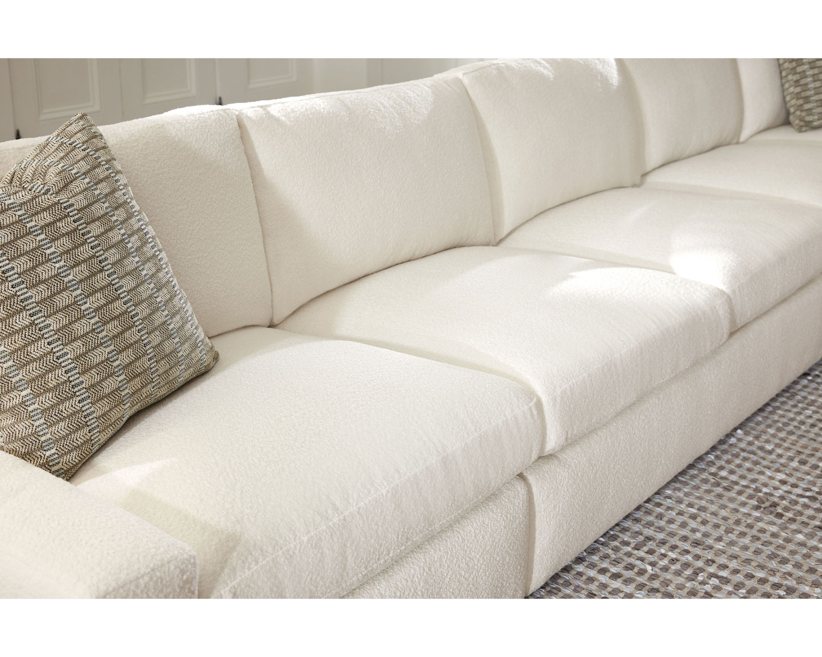 Sky 5511 Sectional (hypoallergenic down-like cushion) +100 fabrics - Hypoallergenic down-like seat and back cushions