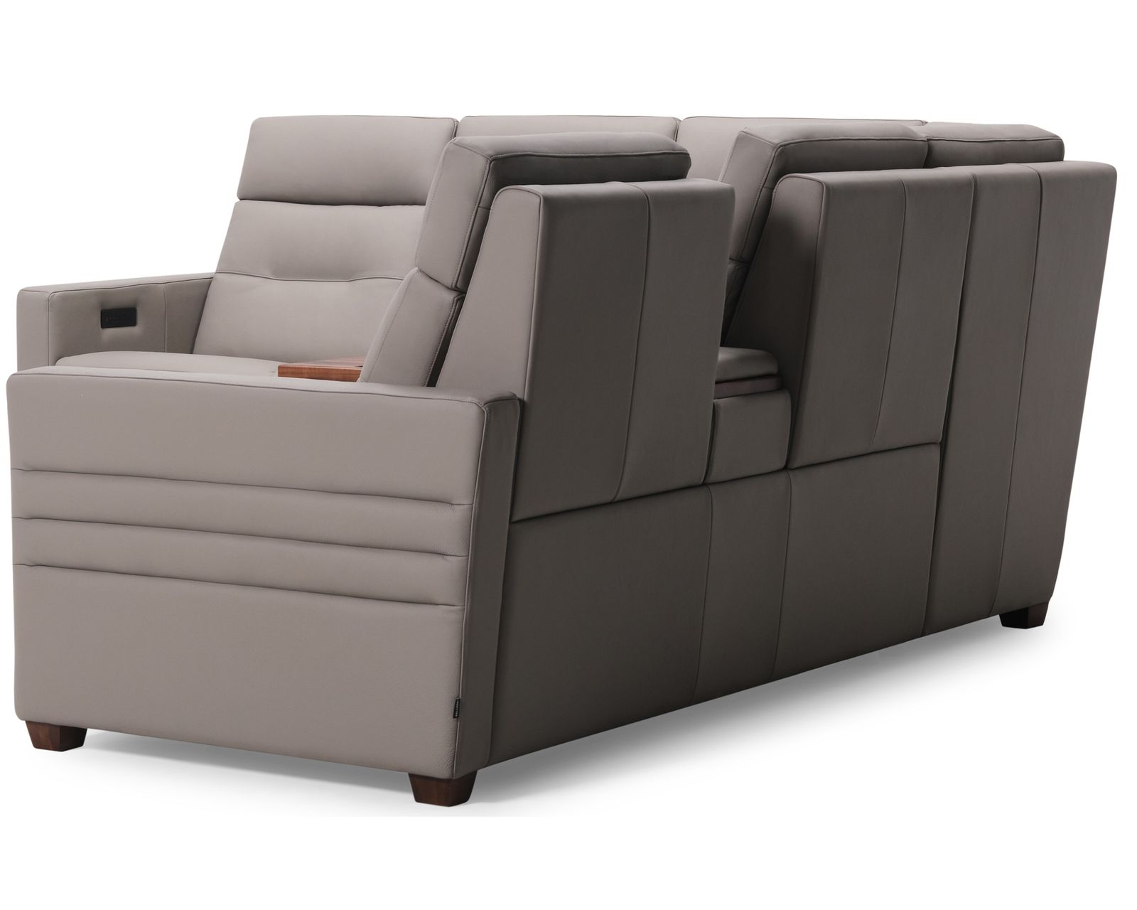 Reece 40109 Triple Power Reclining Sectional (+100 leathers) - Includes power recline, power headrest and power adjustable lumbar