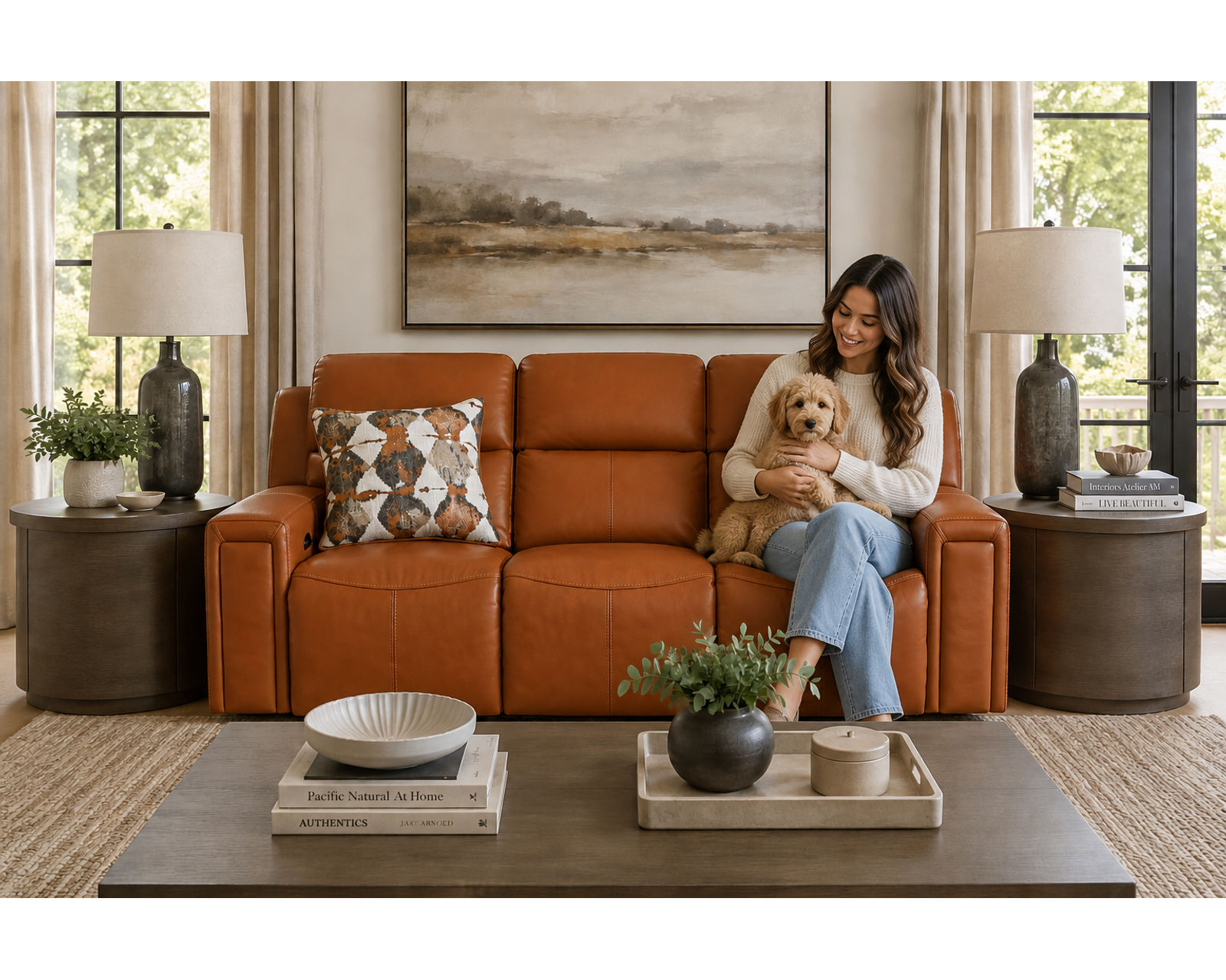 Arezzo 87" Zero Gravity Power Headrest Power Reclining Leather Sofa (2 colors) - From Movie Night to Every Night—Comfort Lives Here.