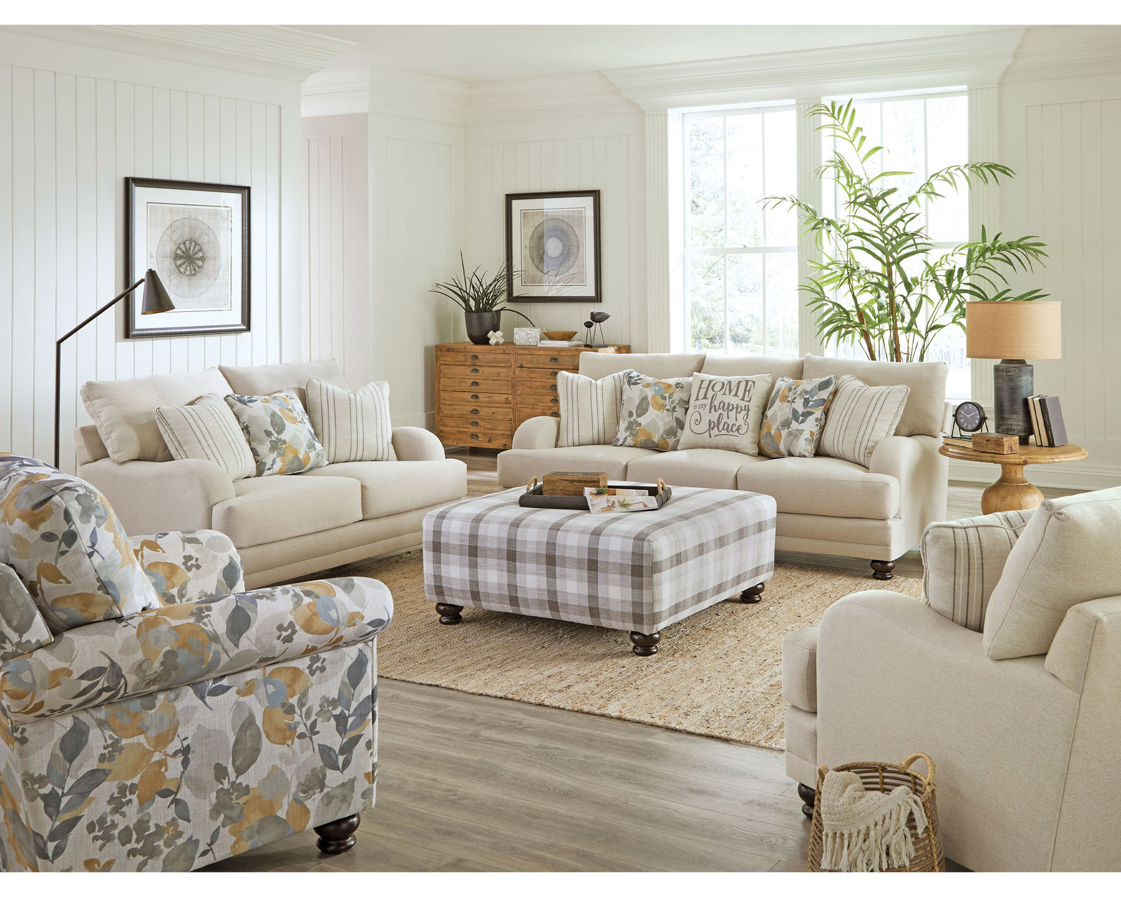 Jonesport 90" Stationary Sofa (farmhouse inspired) - Enjoy the Entire Room
