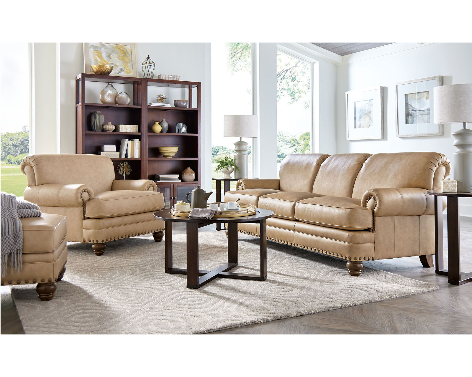Bridgerton 88" Top Grain Leather Sofa (Leather choices) L728150BD - Padded edge roll and insulated seat pad