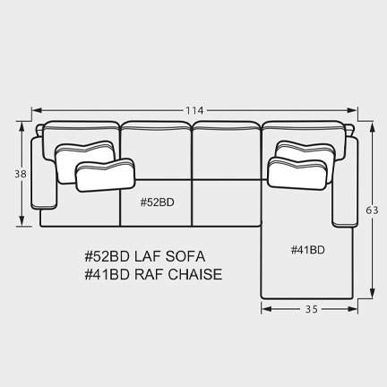 Layout B: Two Piece Sectional